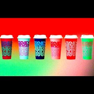 Starbucks Color Change Candy Cane 6 Pack Hot Cups 2020 NEW Christmas
